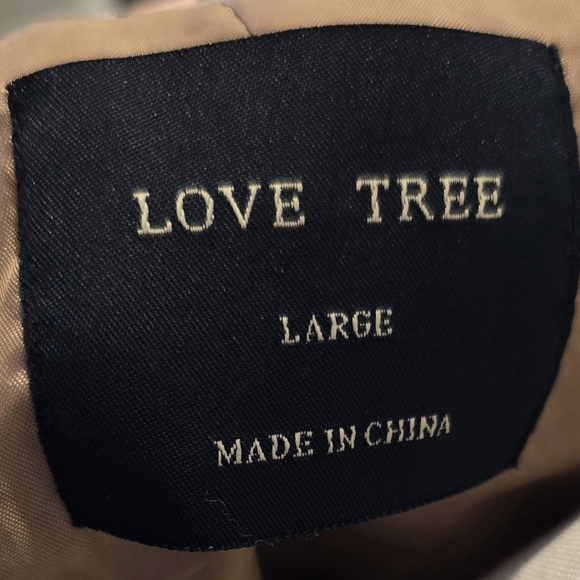 Love Tree Tan Belted Trench Coat - Picture 5 of 5